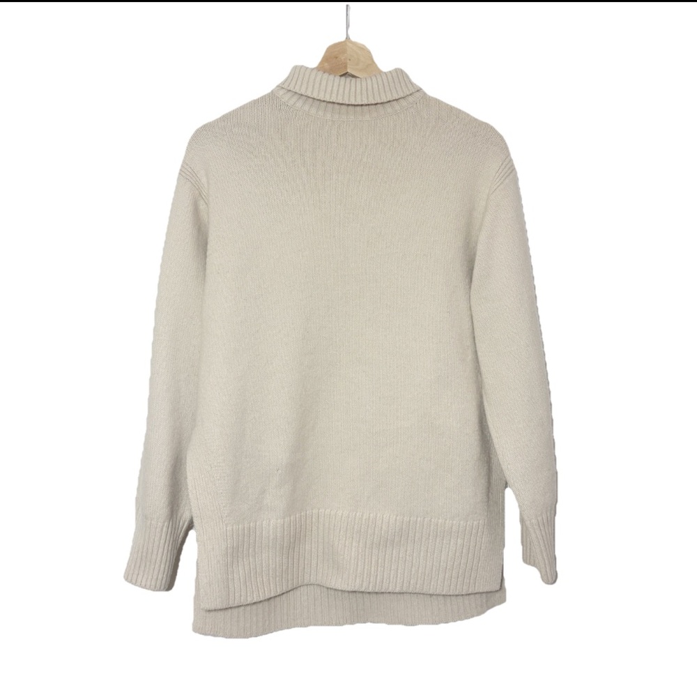 H&M Mock Neck Pullover Sweater Beige Sz XS
